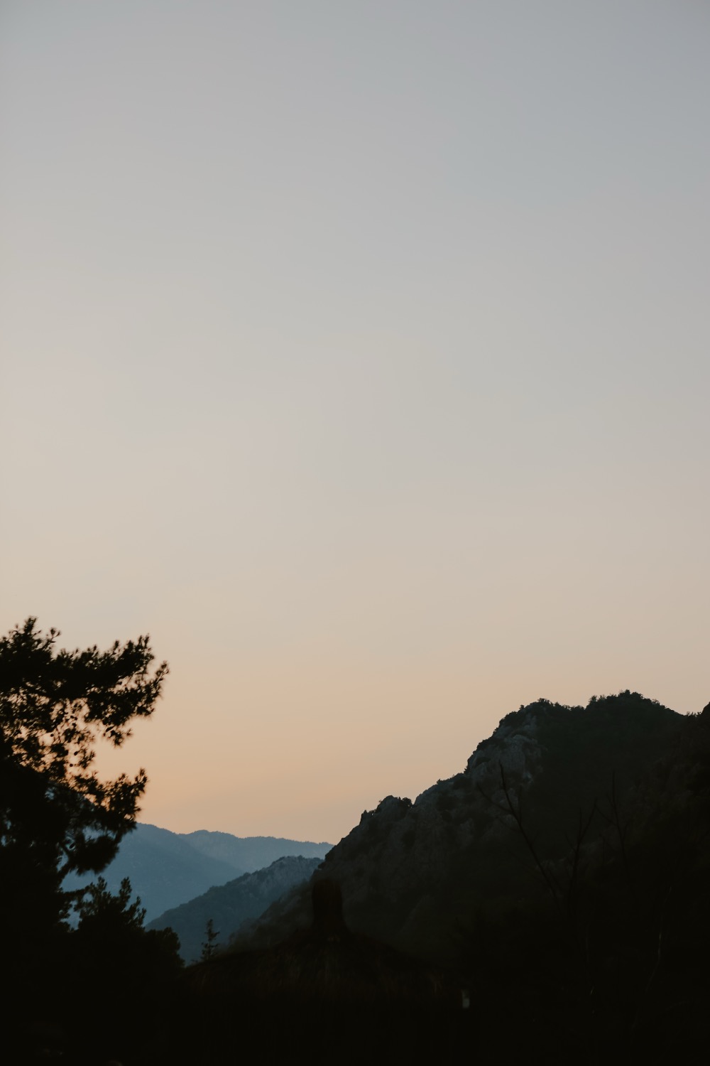 Dusk over the ridge, Antalya, Türkiye