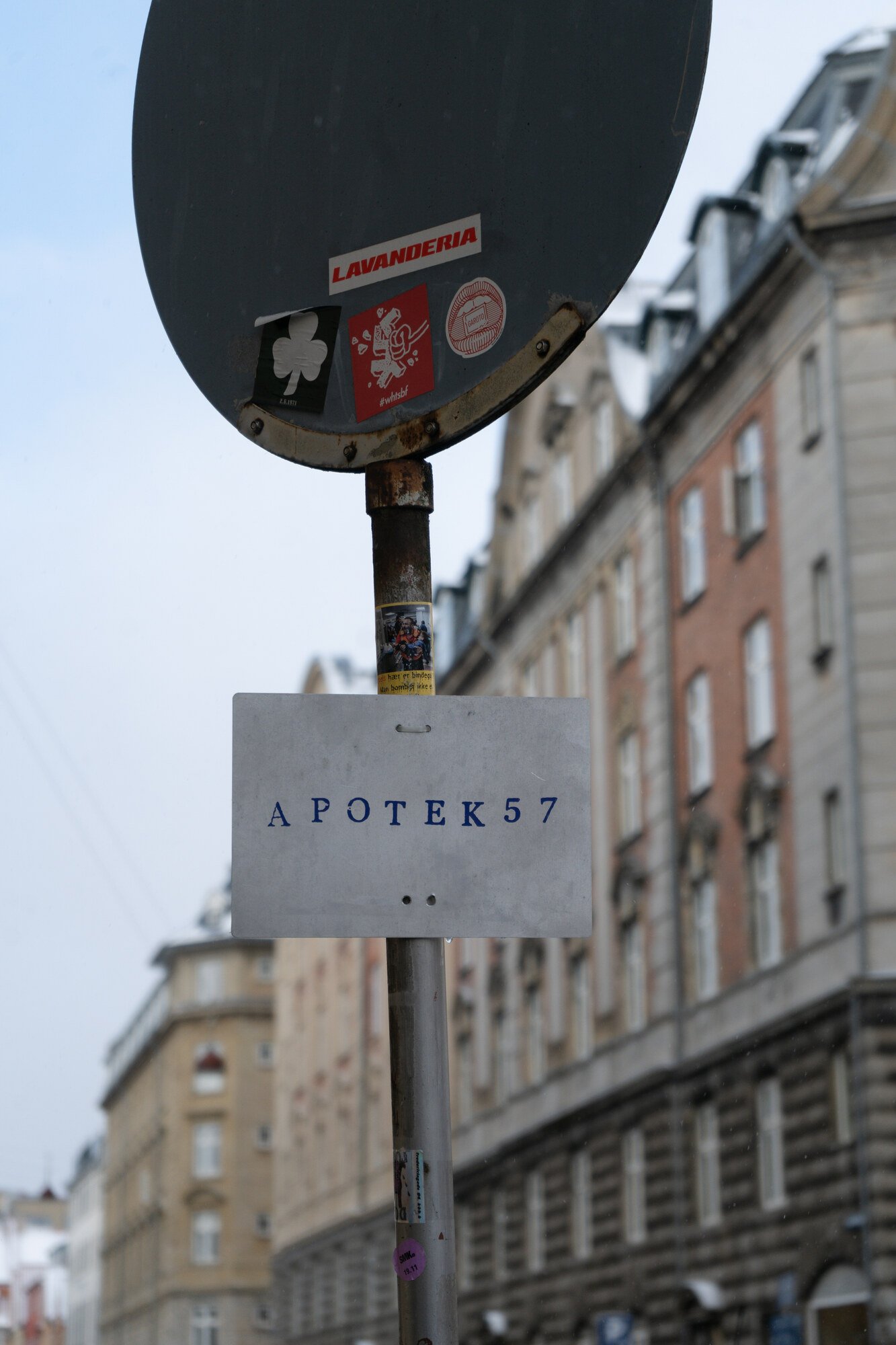 The name, in passing, Apotek 57 cafe interior, Copenhagen