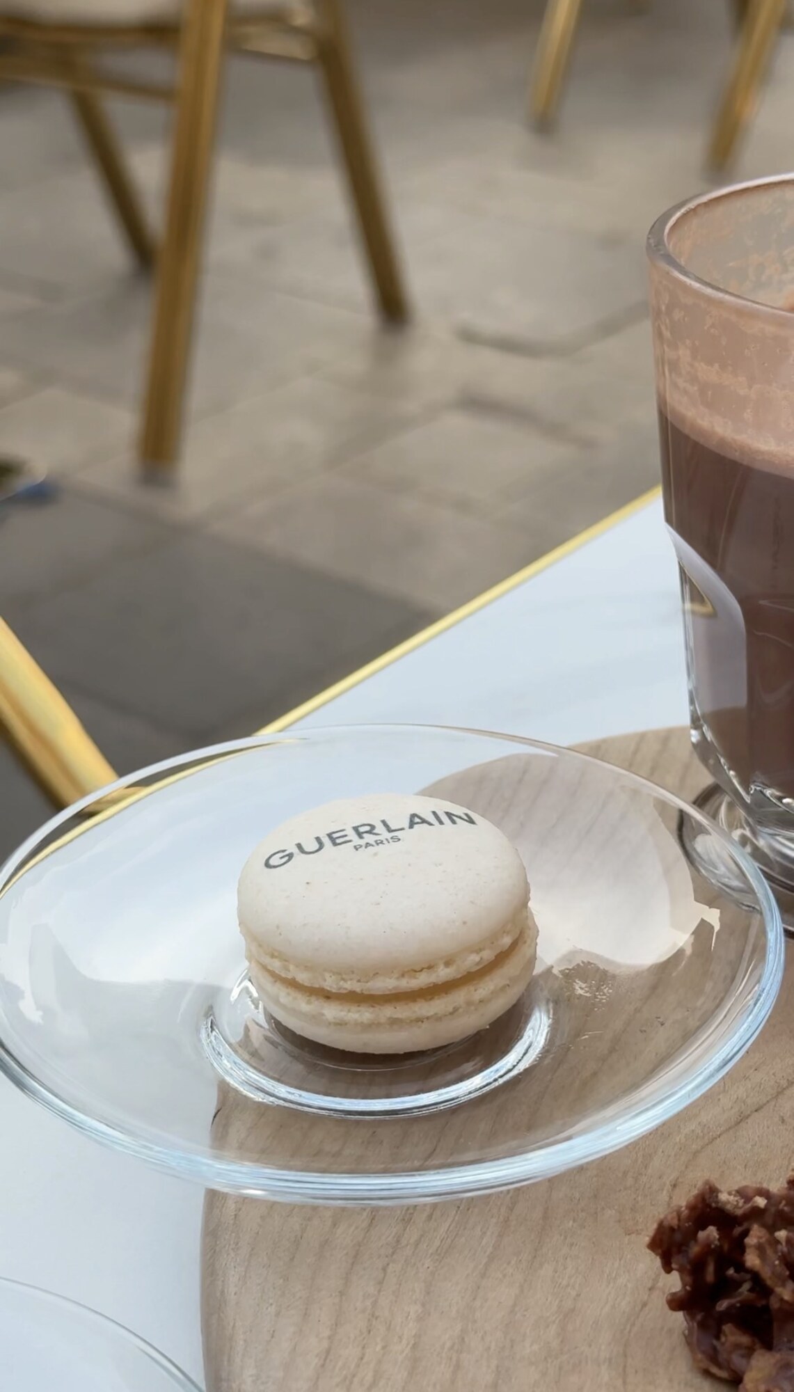 A macaron carrying the name, Guerlain boutique, Katara, Doha