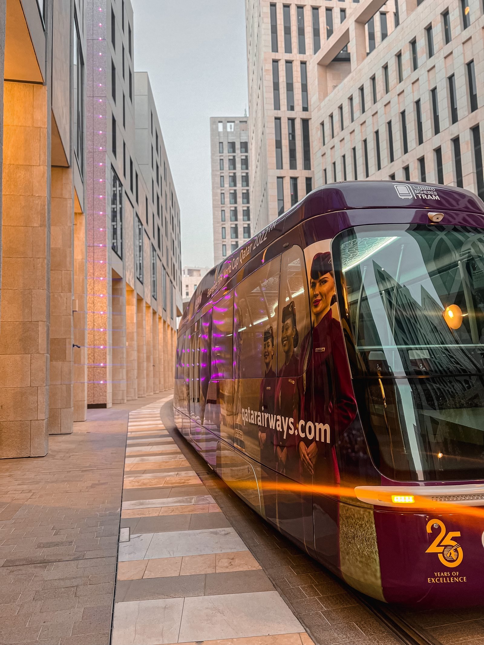 The Msheireb tram, Qatar 2022 FIFA World Cup