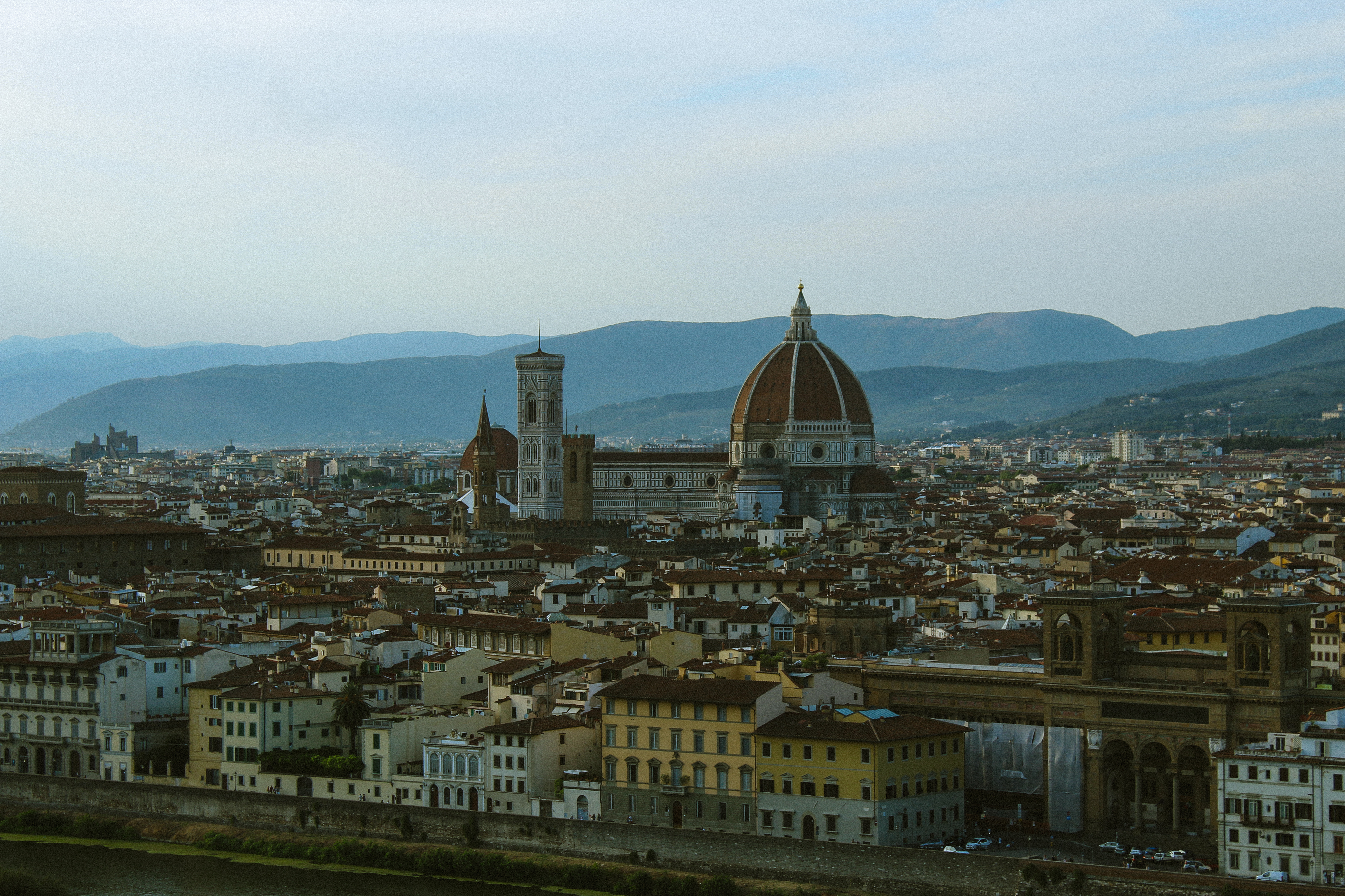 Florence skyline and the Duomo at distance, Italia
