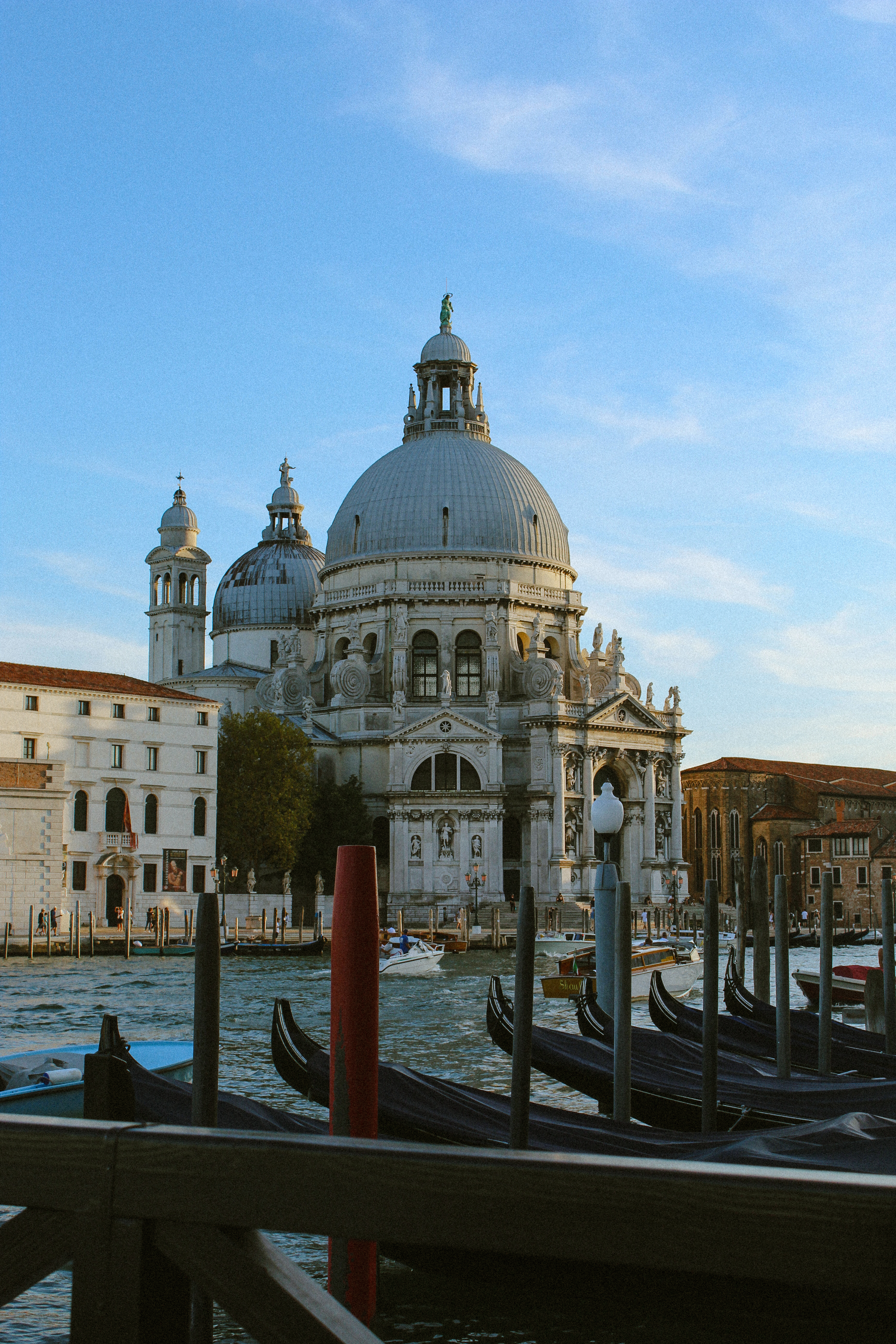 Santa Maria della Salute, gondolas and water, Venice
