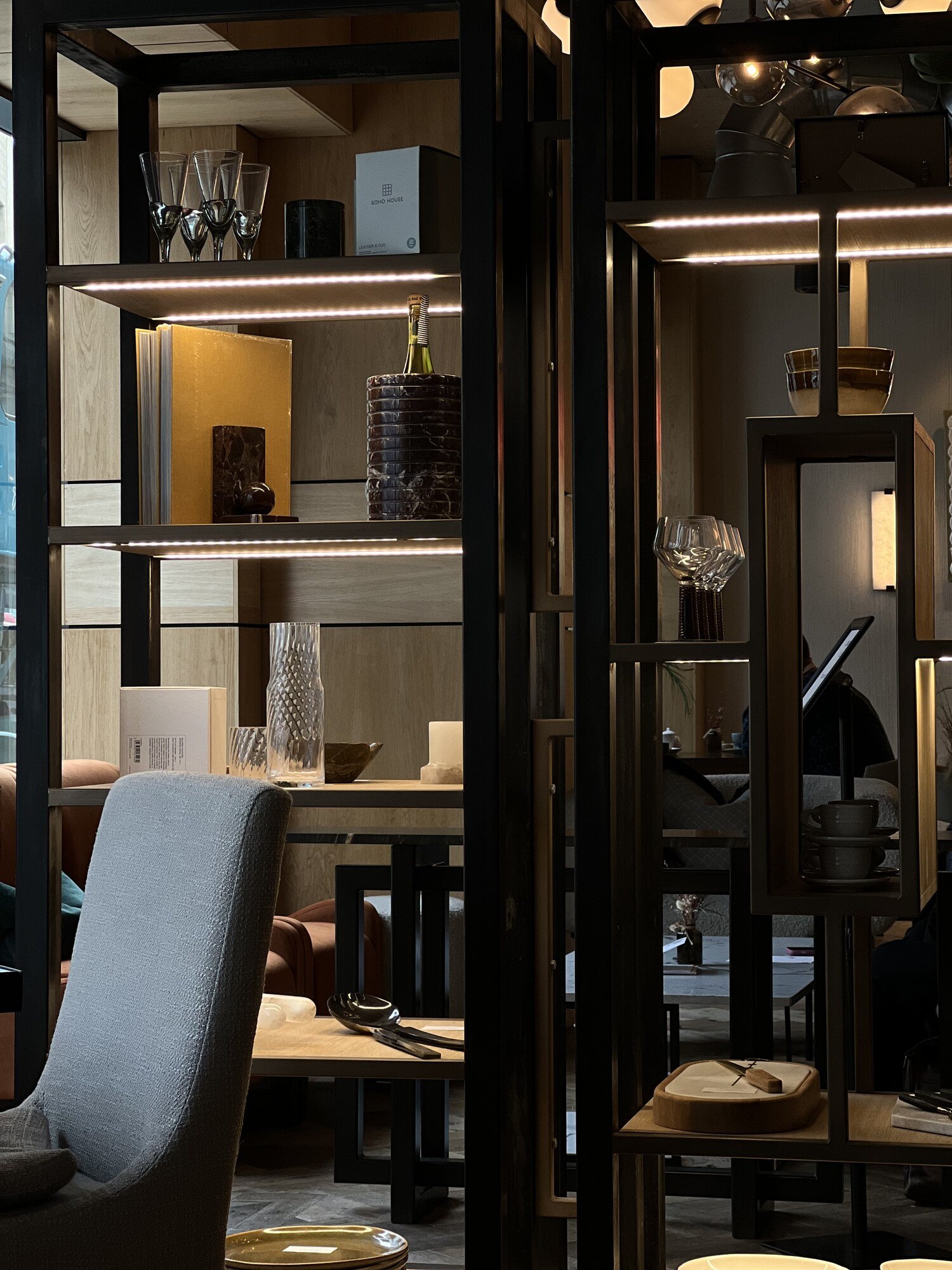 Confidence expressed through detail, Cafe interior, Leeds, Yorkshire