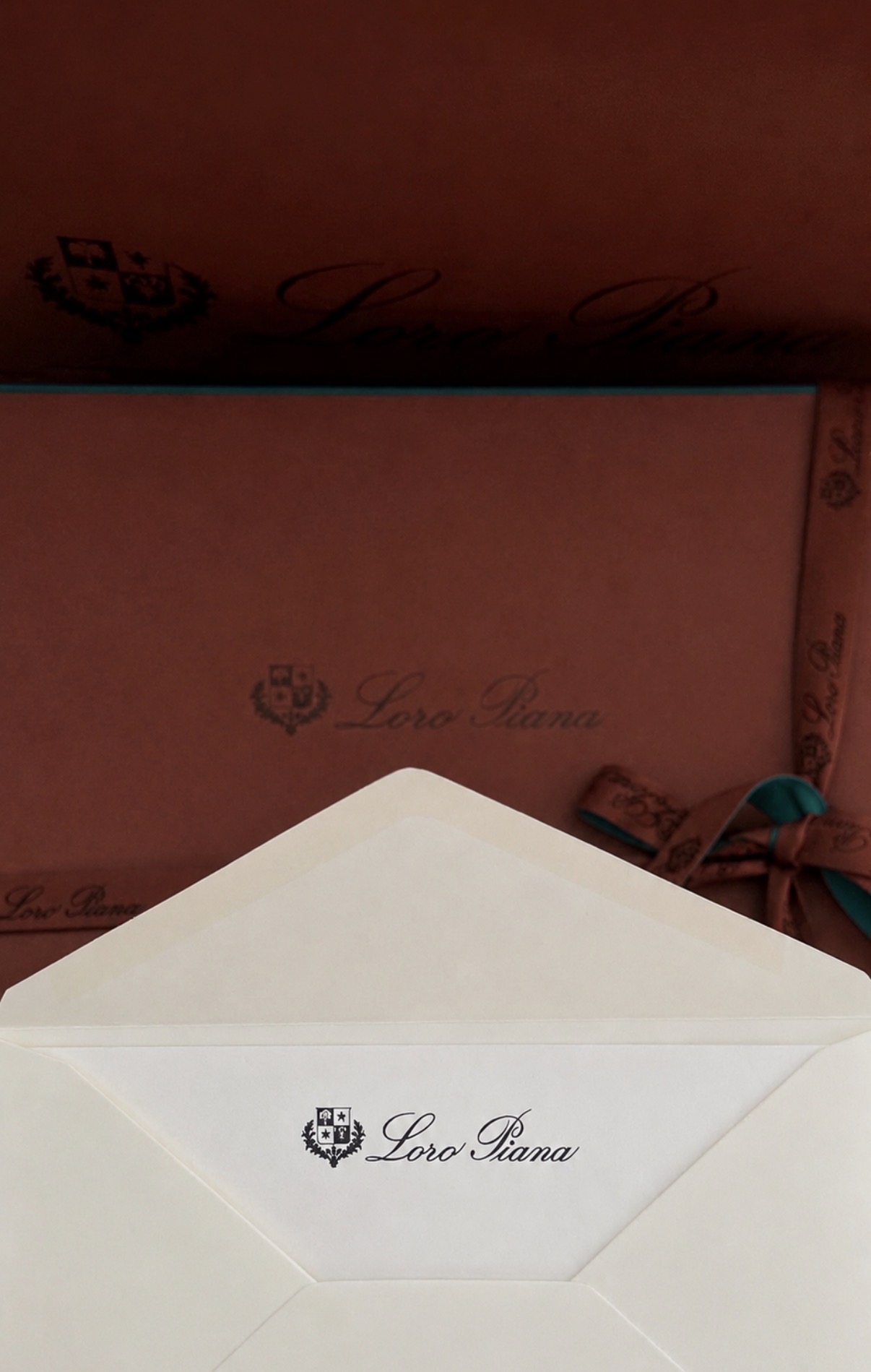 The envelope, Loro Piana boutique, Milan