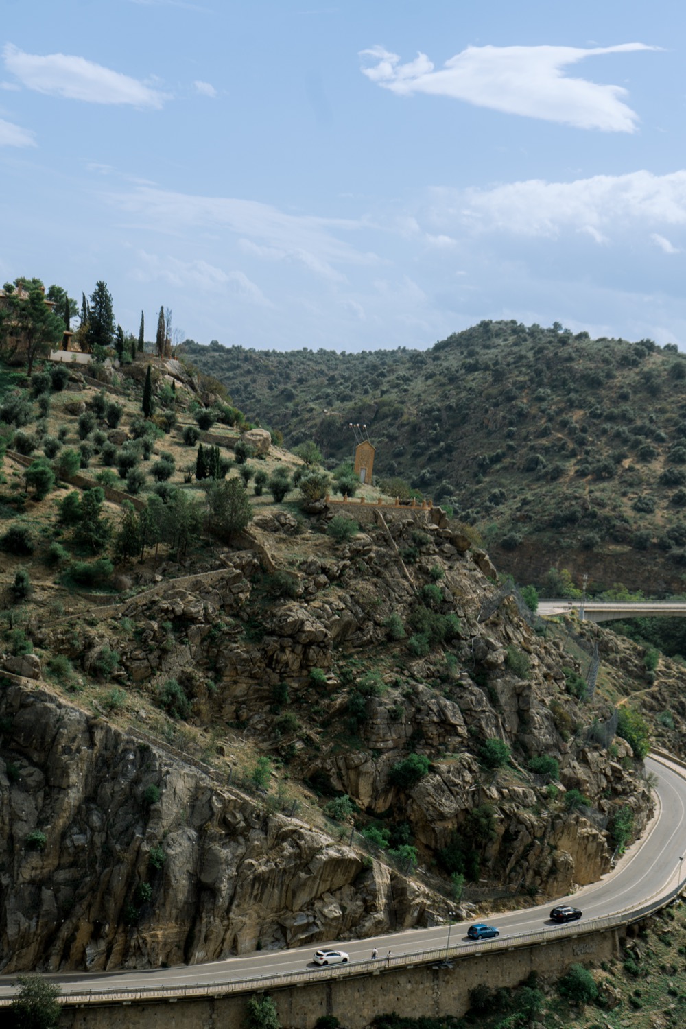 The road through dry hills, Madrid