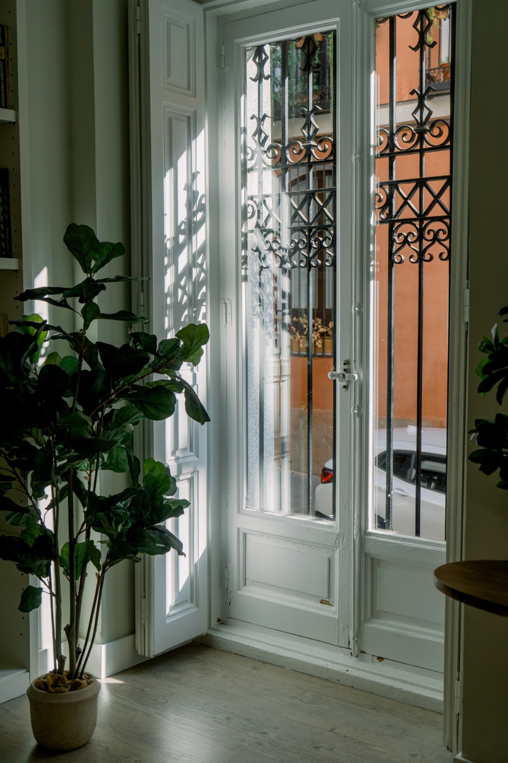 Ironwork and light, interior threshold, Madrid
