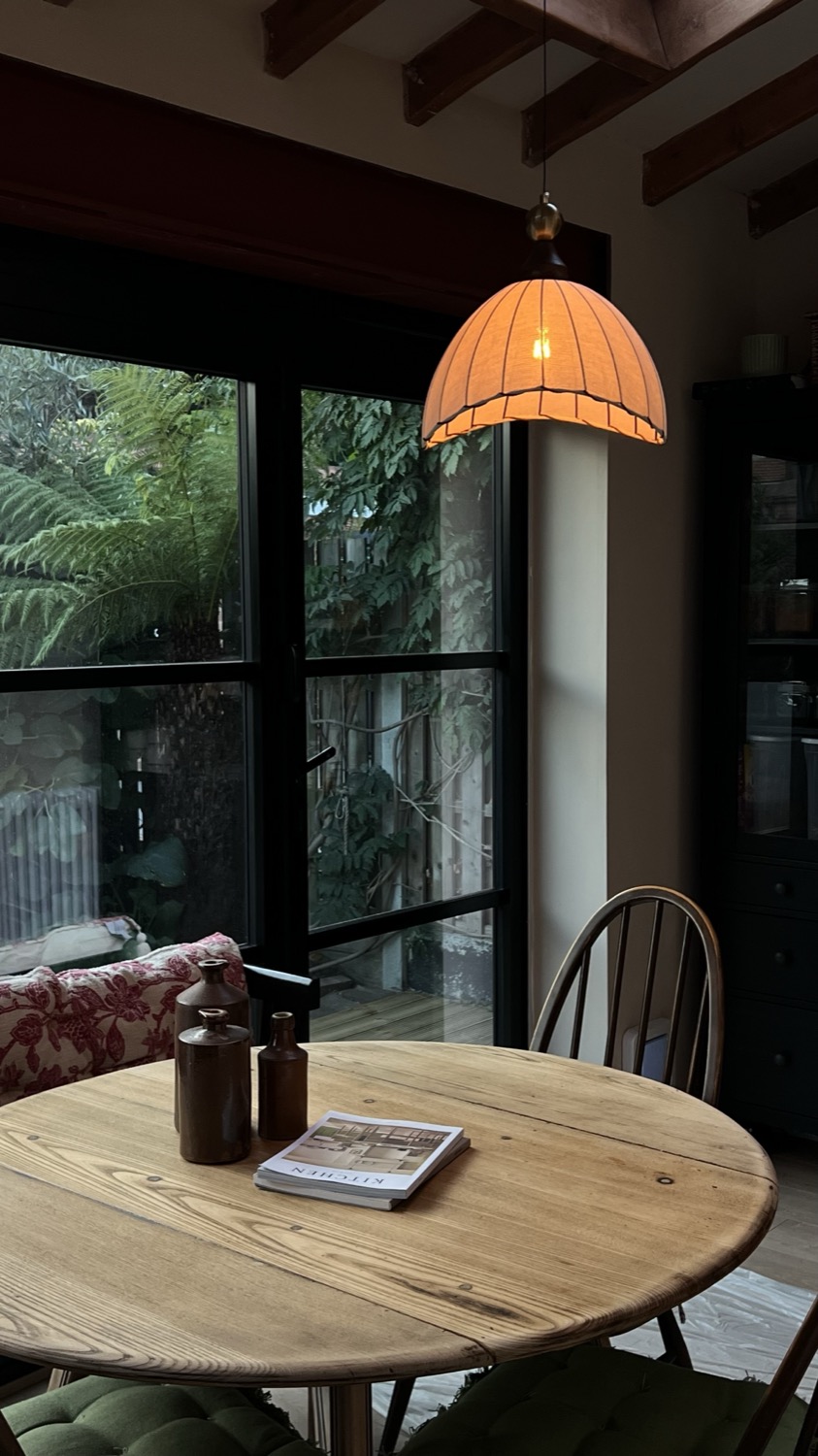 Interior threshold and warm light, home