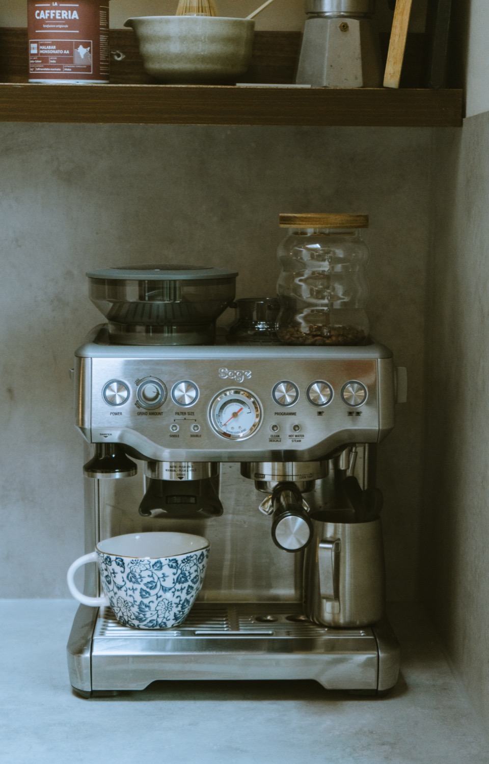 Coffee made slowly, morning ritual, home