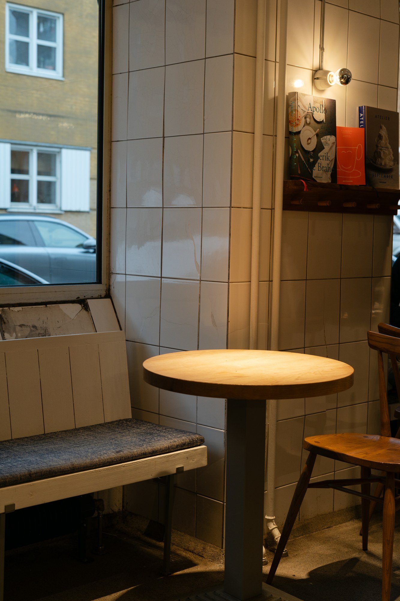 A table by the street