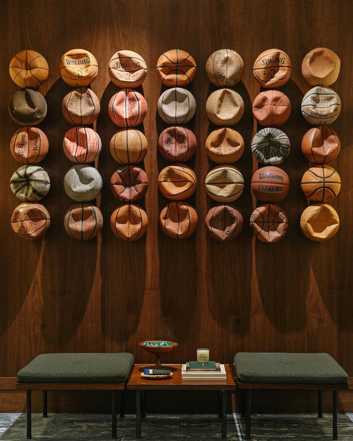 Turned vessels arranged