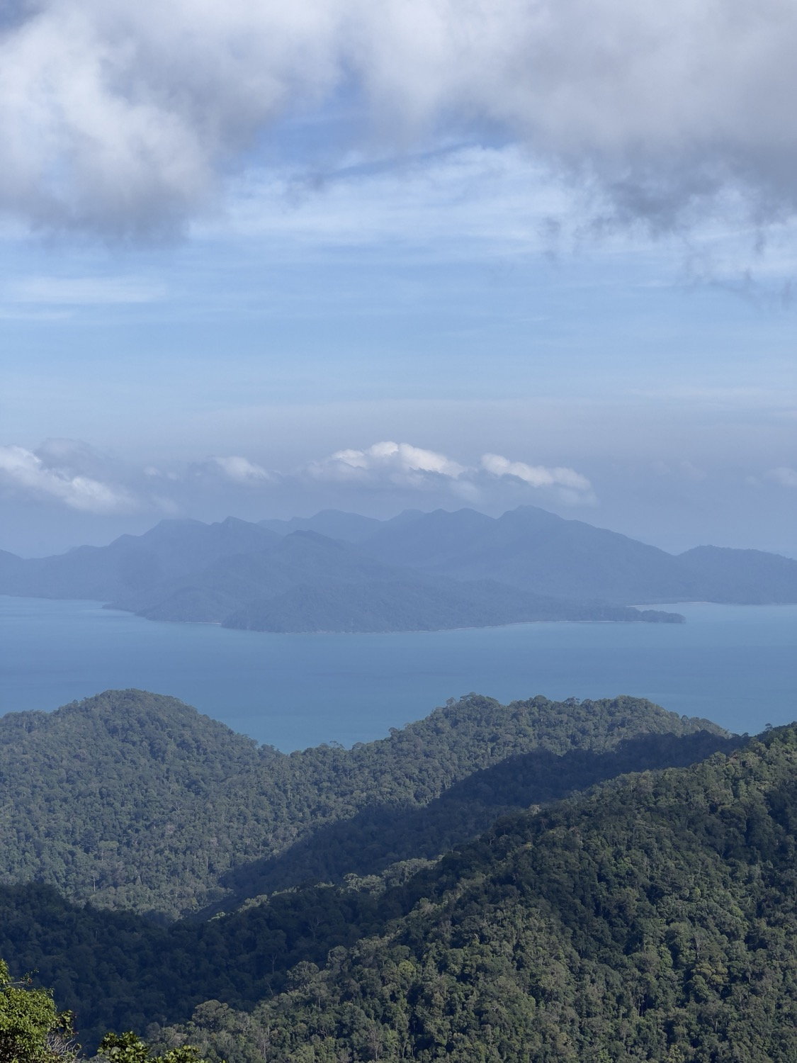 Islands and rainforest seen from above, Langkawi