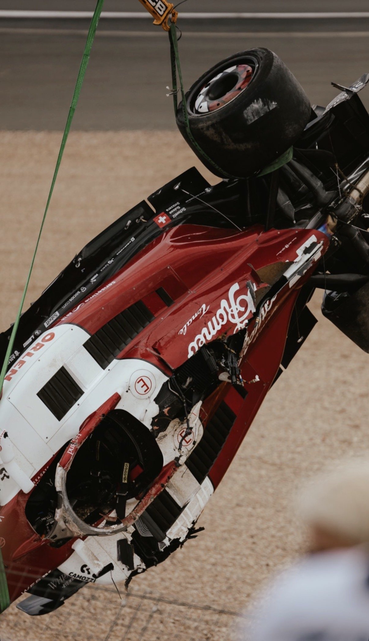 Alfa Romeo recovery, Formula One paddock, Silverstone