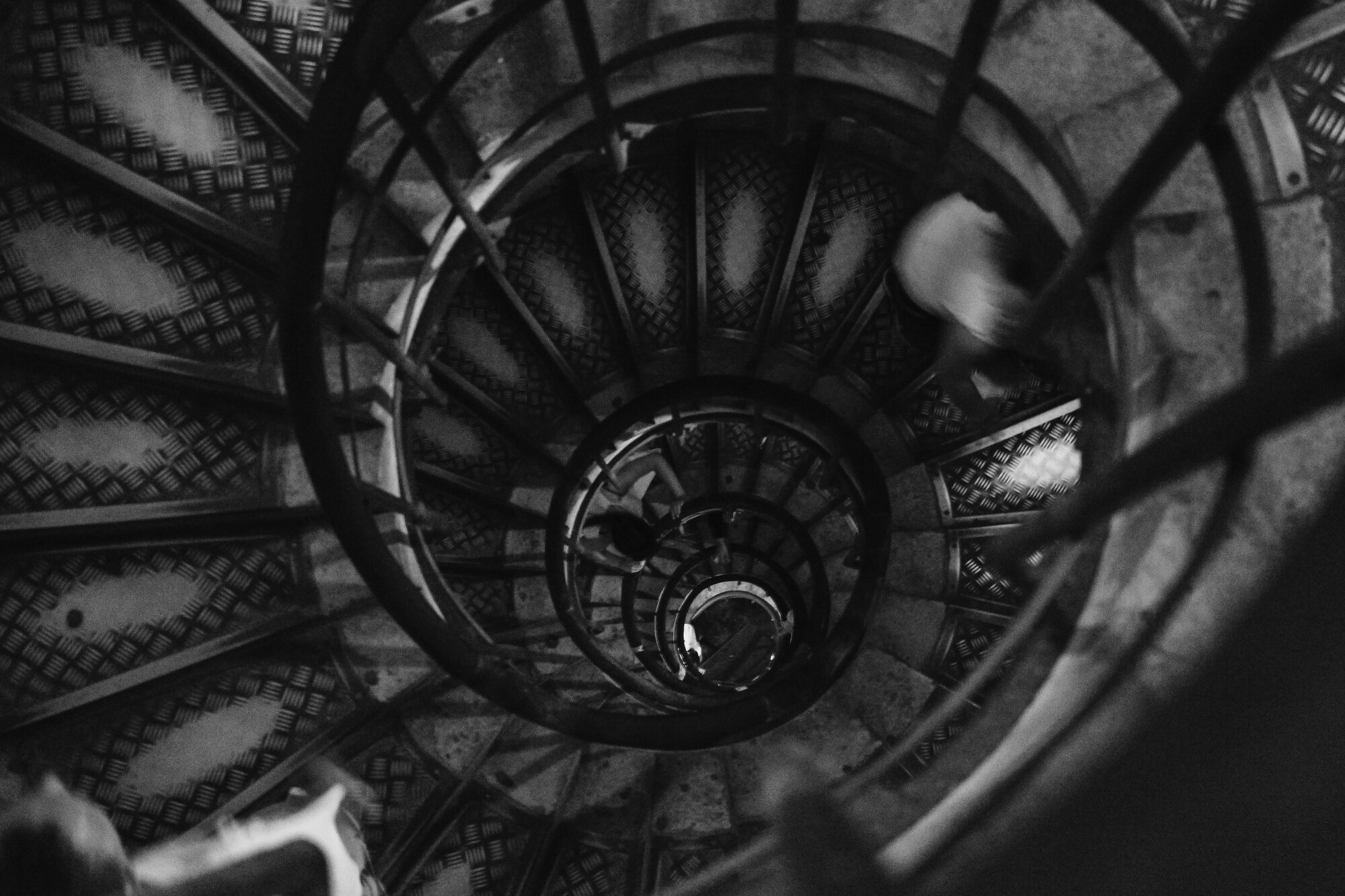 A spiral staircase, Paris, France
