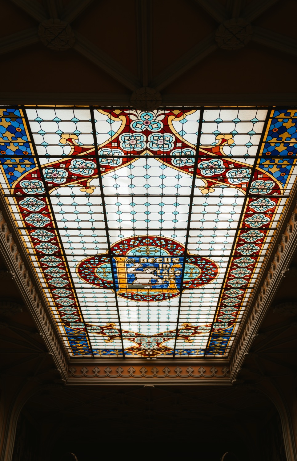 Stained glass ceiling, Porto